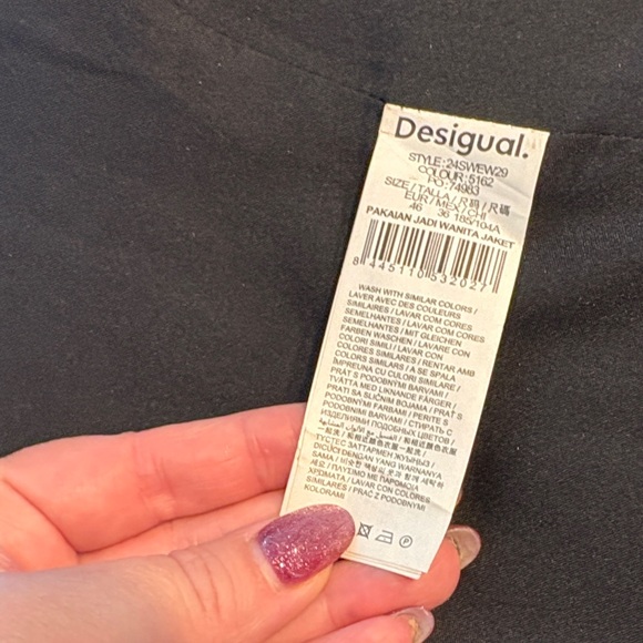 Desigual Black and Blue Denim Blazer - Picture 13 of 13